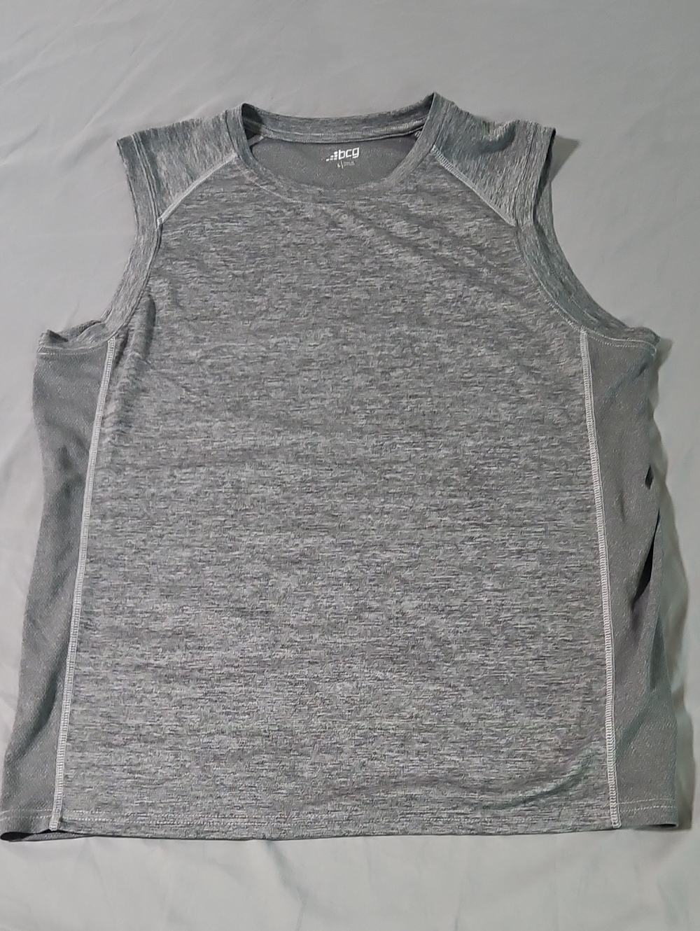 bcg Men's Light Gray Sleeveless Performance Tank